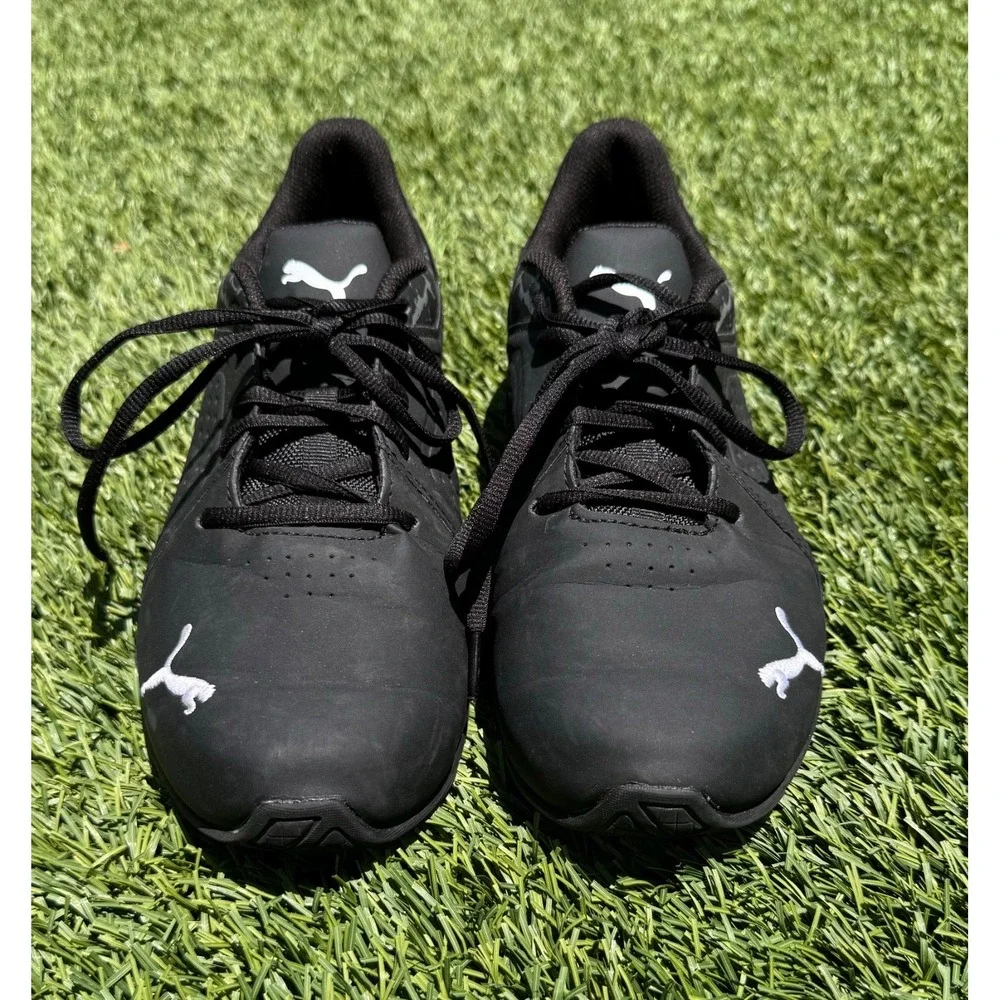 PUMA Men's Size 9.5 Black Athletic Running Shoes Sneakers 377016-01 #3128